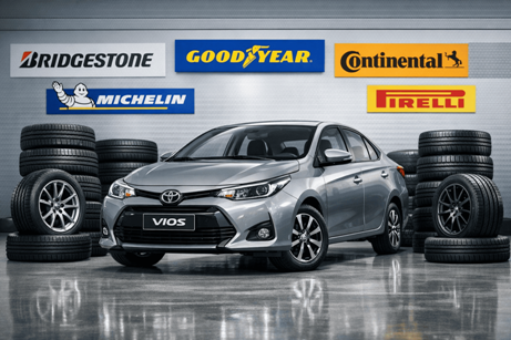 Lốp xe Toyota Vios từ 2003 đến 2025